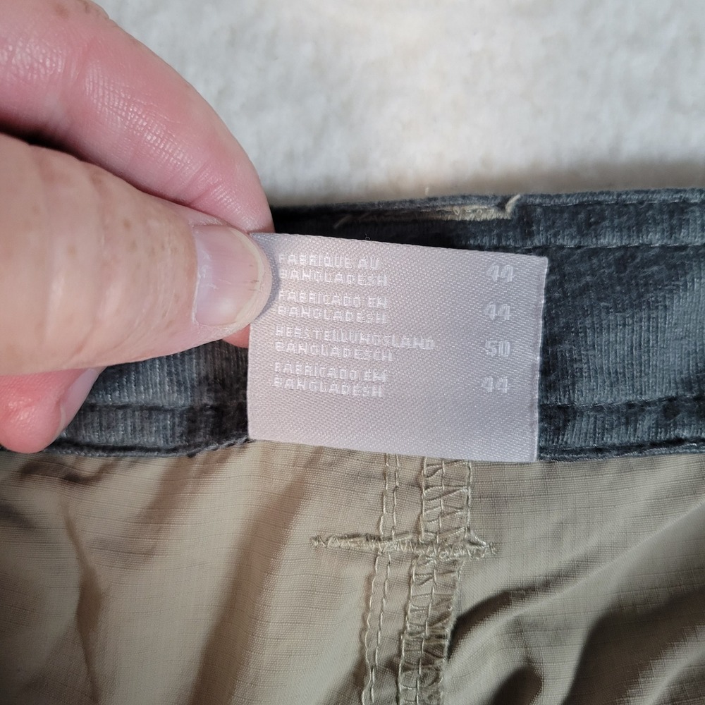 Columbia Convertible Cargo Pants Mens 36x30 Khaki Tan Hiking Zip Off Ripstop - Picture 9 of 16